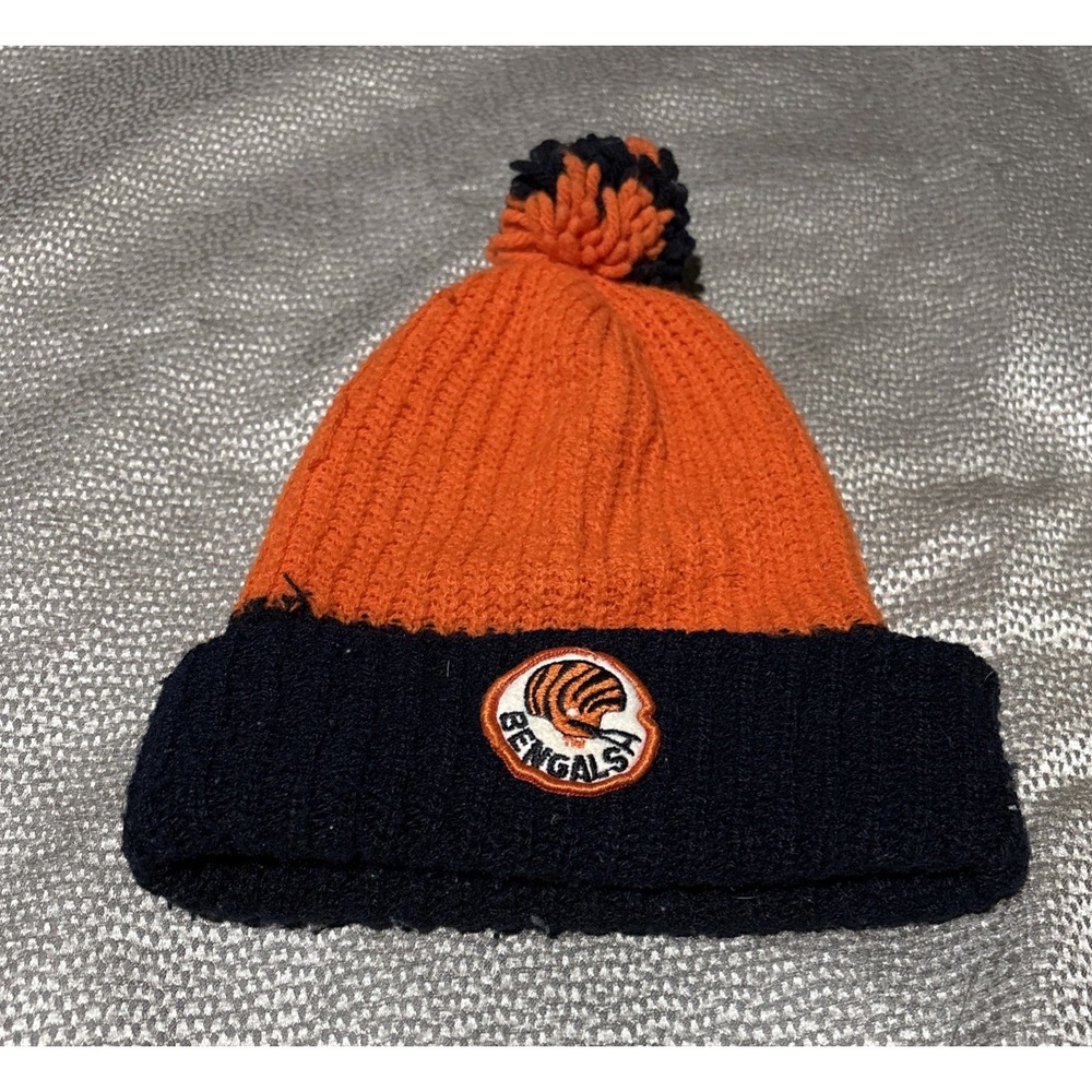 Vintage 70's/80's Cincinnati Bengals Pom Winter Beanie NFL Football